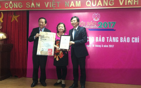 Gần 13 nghìn tư liệu, hiện vật được hiến tặng cho Bảo tàng Báo chí Việt Nam